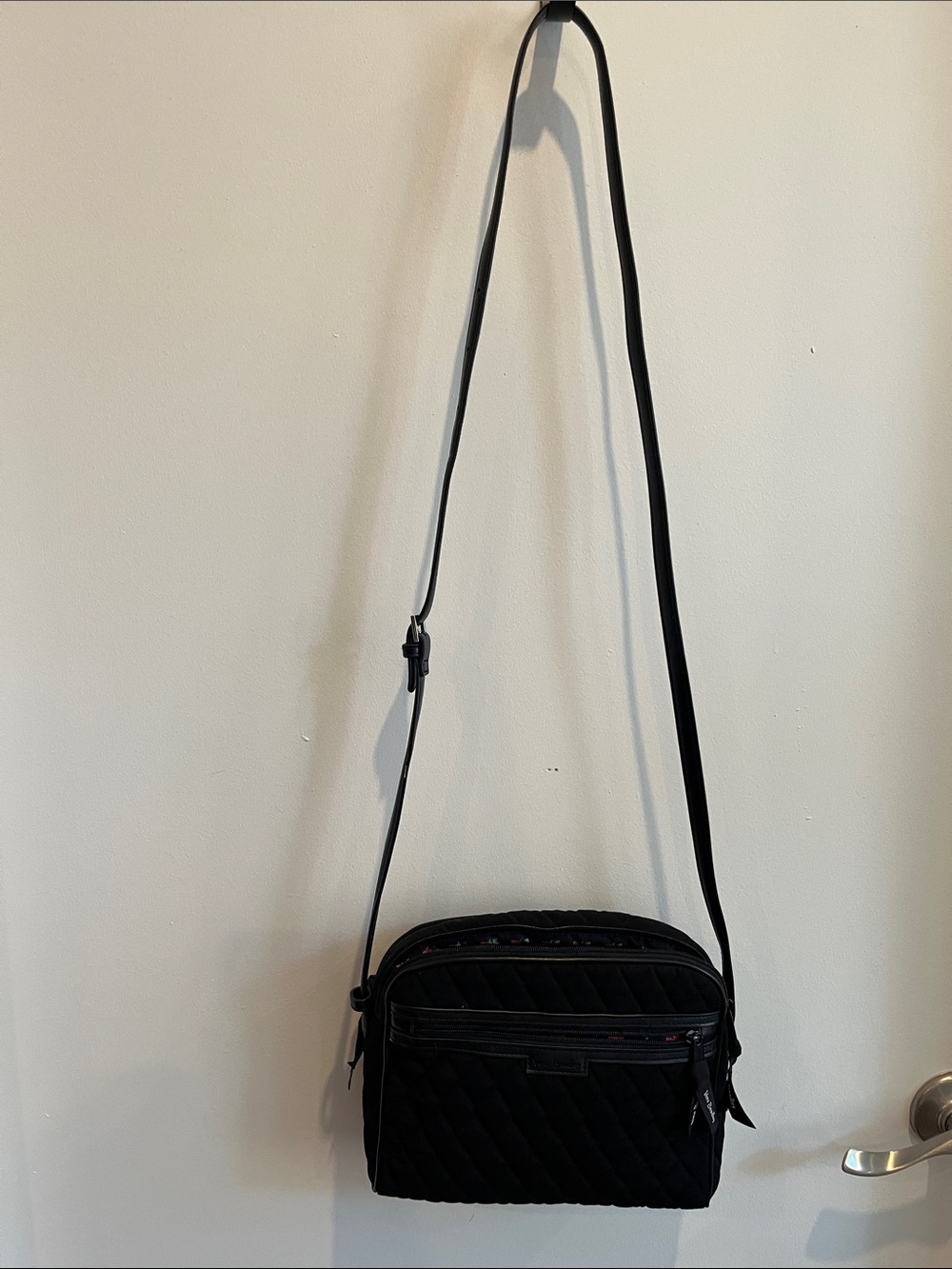 Black Quilted Crossbody Bag